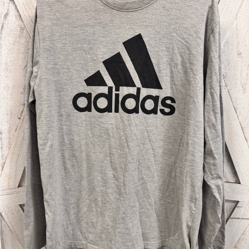 Adidas Gray Long Sleeve Shirt - Picture 2 of 4